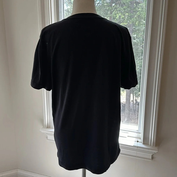 Tommy Hilfiger Black V-neck SS Tee, Size Large, EUC, 100% cotton - Picture 3 of 6